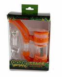 Ooze Stack Pipe Silicone Water Bubbler & Dab Rig