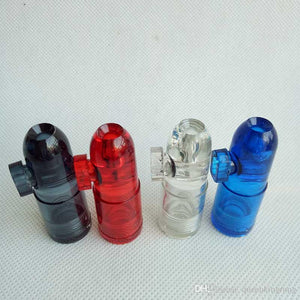 Tobacco Pipe Bullet Shaped Plastic  Blunt Raw Paper Herb Grinder