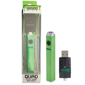 Ooze Quad 510 Thead 500 Mah Square Vape Pen Battery + Usb Charger