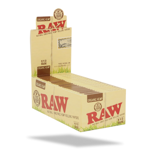 RAW ORGANIC 1 1/2 ROLLING PAPERS