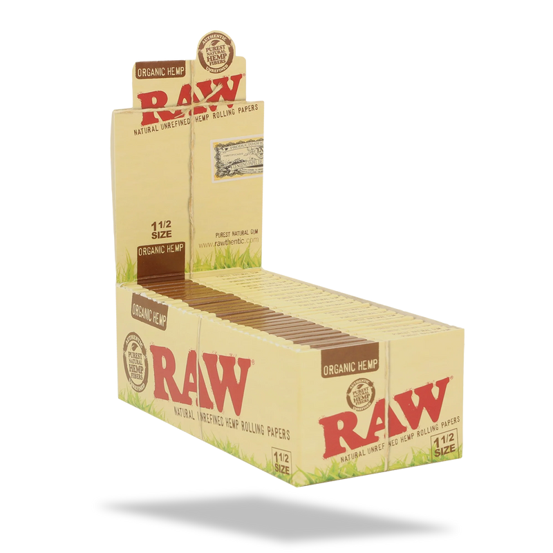RAW ORGANIC 1 1/2 ROLLING PAPERS