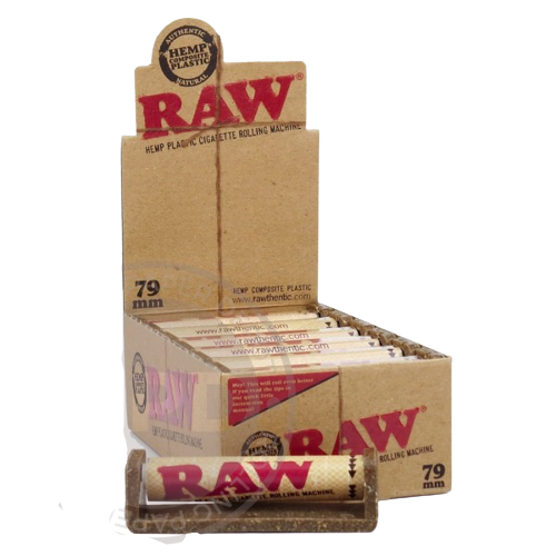 RAW HEMP PLASTIC CIGARETTE ROLLING MACHINE 79mm WORKS WITH 1 1/4 & 1 1/2