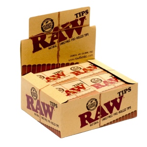 RAW TIPS PRE ROLLED 20 PER BOX