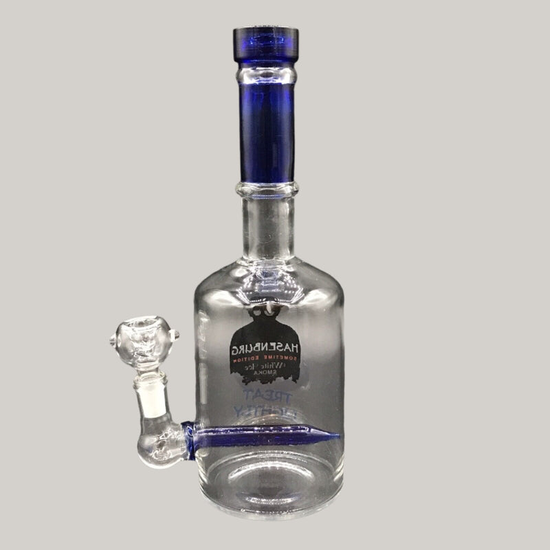 10 Inch Hasenburg Liquor Bottle Glass Bong