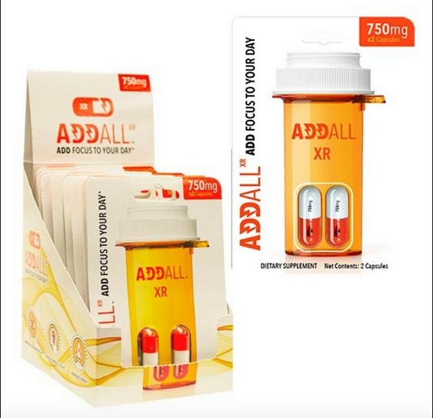 ADD ALL XR 750MG Dietary Supplement Capsules - Pack of 2 - Display of 12