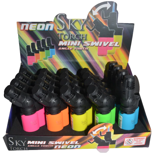 ANGLE TORCH NEON:SKY TORCH MINI SWIVEL  ITEM# SK605SVN