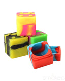 Small Lego Container  Storage Square Silicone Jar