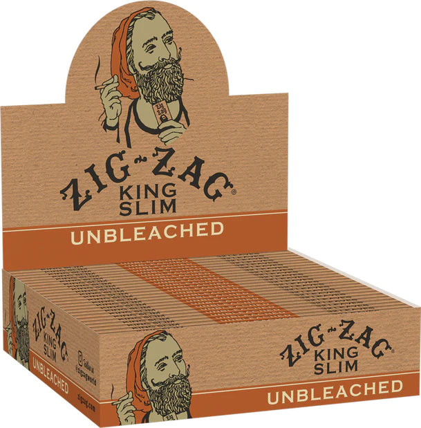 Zig Zag Unbleached Rolling Papers - Kingsize Slim